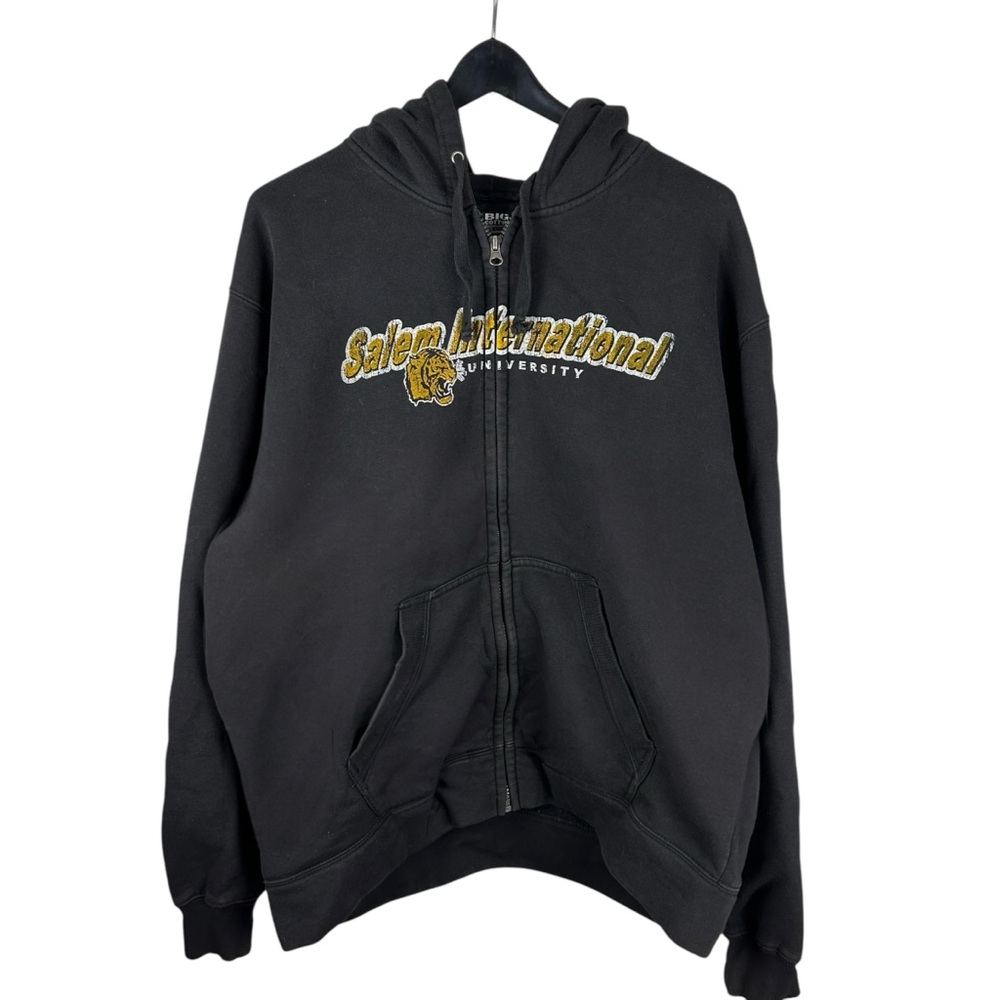 Vintage Y2K Big Cotton Salem International University Full Zip Hoodie Size 2XL